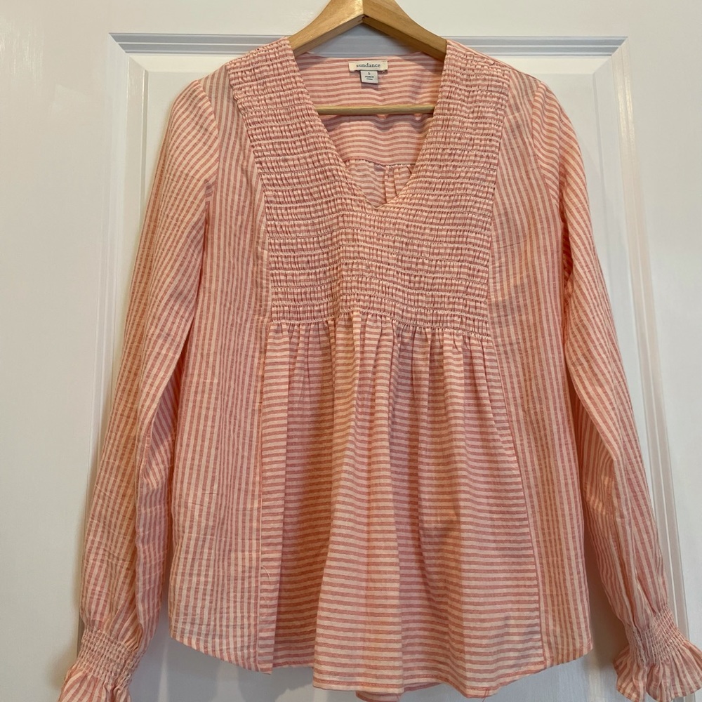Sundance Striped V-Neck Women’s Top